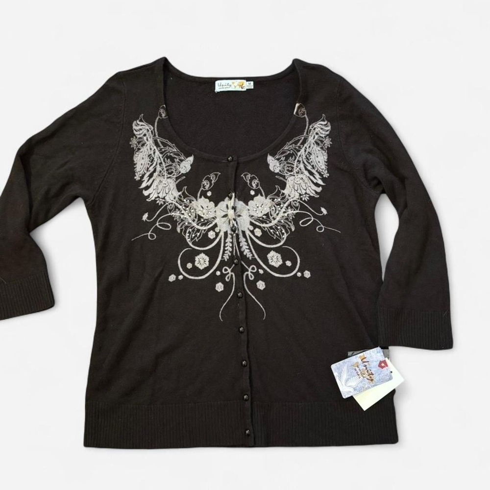 Y2K Super Soft Deadstock Studded Cardigan